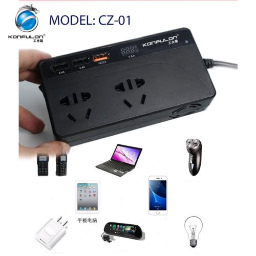 Car power inverter 100W 200W លក់បង្ហើយស្តុក