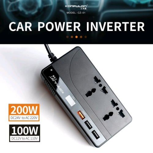 Car power inverter 100W 200W លក់បង្ហើយស្តុក