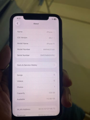 Iphone 11 128g មានស្គេន អេក្រង់ថ្មី