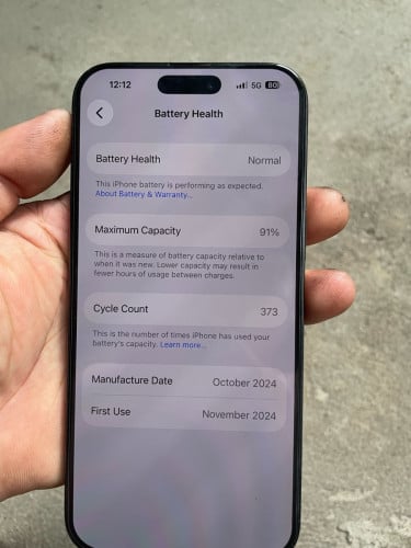 iPhone 16 pro max 98%ថ្ម91%256G