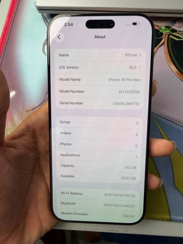 iPhone 16 pro max សំណុំស្អាត99%