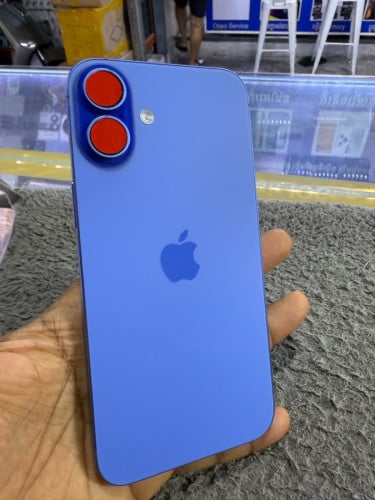 iPhone 16Plus 128G LL/A ហ្សុីនសំណុំណែន មានឆ្នាំងសាក