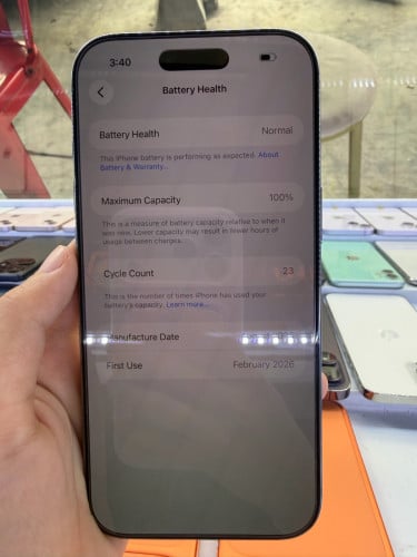 iPhone 17 Air, 256GB LL/A,នៅស្អាត99%,ថ្ម100%,សាកថ្ម23ដង