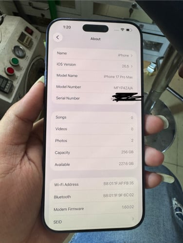 iphone17pro max 98.99%