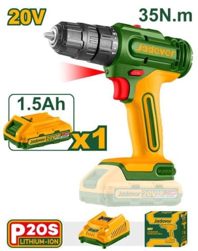 Jadever 20V Cordless Drill (JDCDP511)
