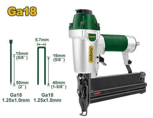 Jadever Ga18 Air Brad Nailer & Stapler (JDBN2540)