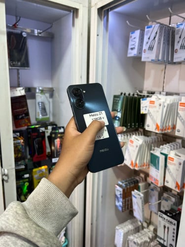 MEIZU-21 ពណ៌ខ្មៅ អីវ៉ាន់ក្រុមហ៊ុន Sim2 Memory 128GB Ram6+6GB អត់ជាប់អី (ធានា1ខែ)