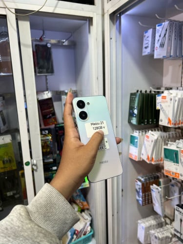MEIZU-21 ពណ៌គុជខ្យង អីវ៉ាន់ក្រុមហ៊ុន Sim2 Memory 128GB Ram6+6GB អត់ជាប់អី (ធានា1ខែ)