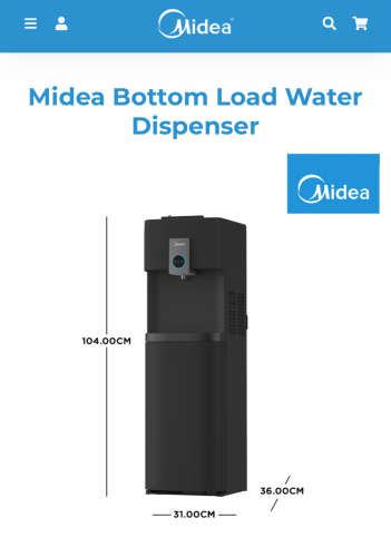 MIDEA BOTTOM LOAD WATER DISPENSERYL2036S