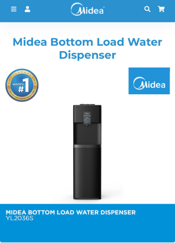 MIDEA BOTTOM LOAD WATER DISPENSERYL2036S
