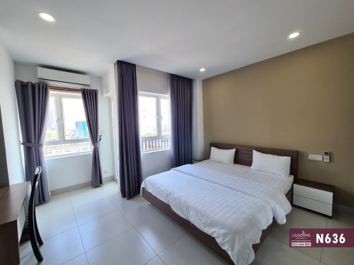N636 | Boeng Trabek, Rooftop Swimming Pool 1 Bedroom Apartment For Rent Free Serv