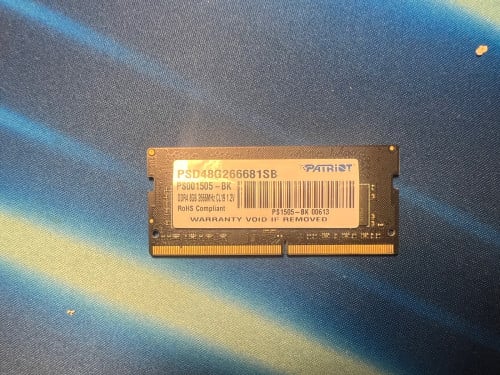 Patriot 8GB DDR4 2666MHz SODIMM Laptop RAM (PSD48G266681SB)
