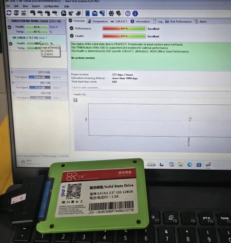 SSD SATA Brand Billion Reservoir (亿储) 128GB = 12$ Warranty 1 Month