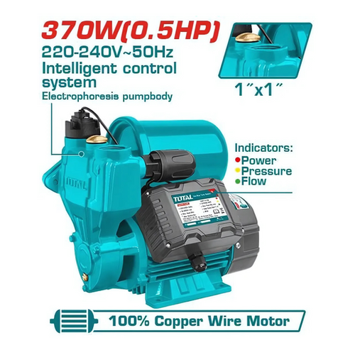 Total 370W (0.5HP) Intelligent Automatic Booster Pump (TWP937016)