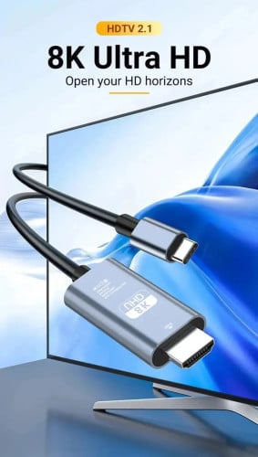 USB-C to HDMI support up to 8K(UHD)