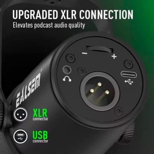 USB/XLR Dynamic Microphone for streaming, podcasting, voiceover