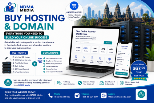 Web Hosting in Cambodia ( Unmetered SSD )