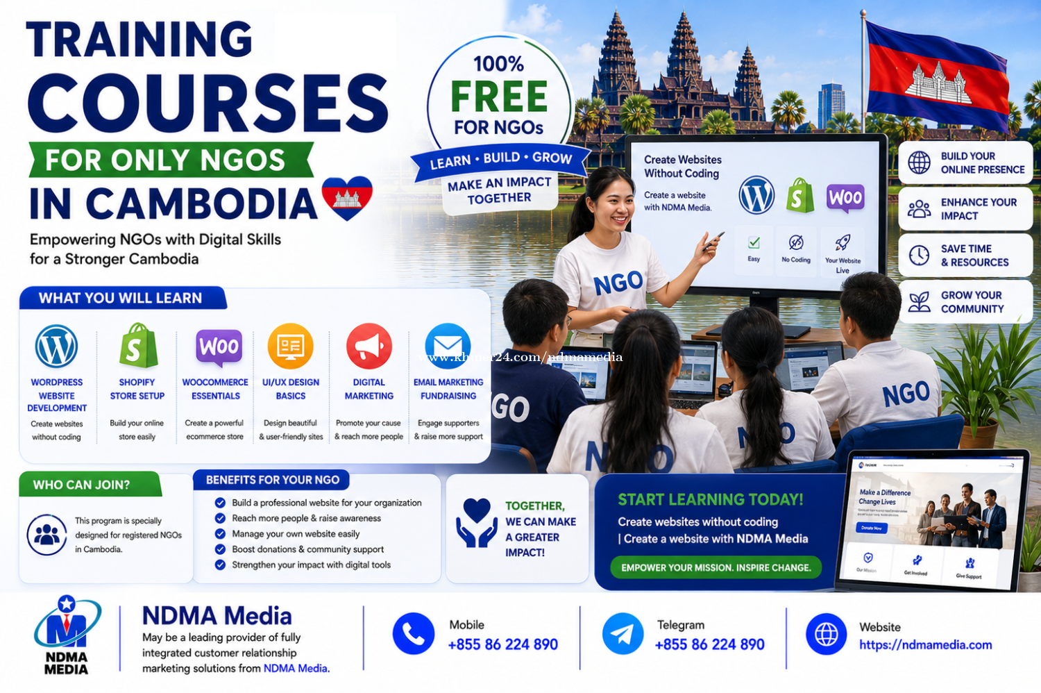 WordPress Training Courses in Cambodia