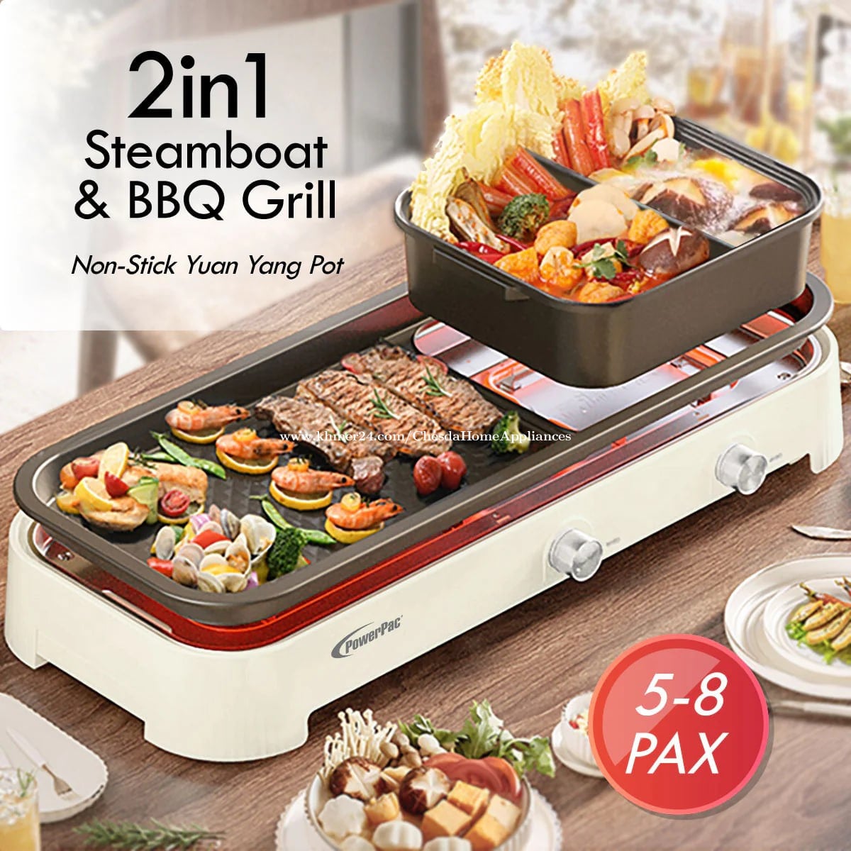 ๐ฒ๐ฅ 2-in-1 YuanYang Steamboat & BBQ Grill