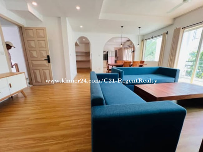 🏡 3 Bedroom Apartment for Rent at Bassac Lane 巴萨克巷三卧室公寓出租 | Fully Furnished 全套家具 | $2,000/Month