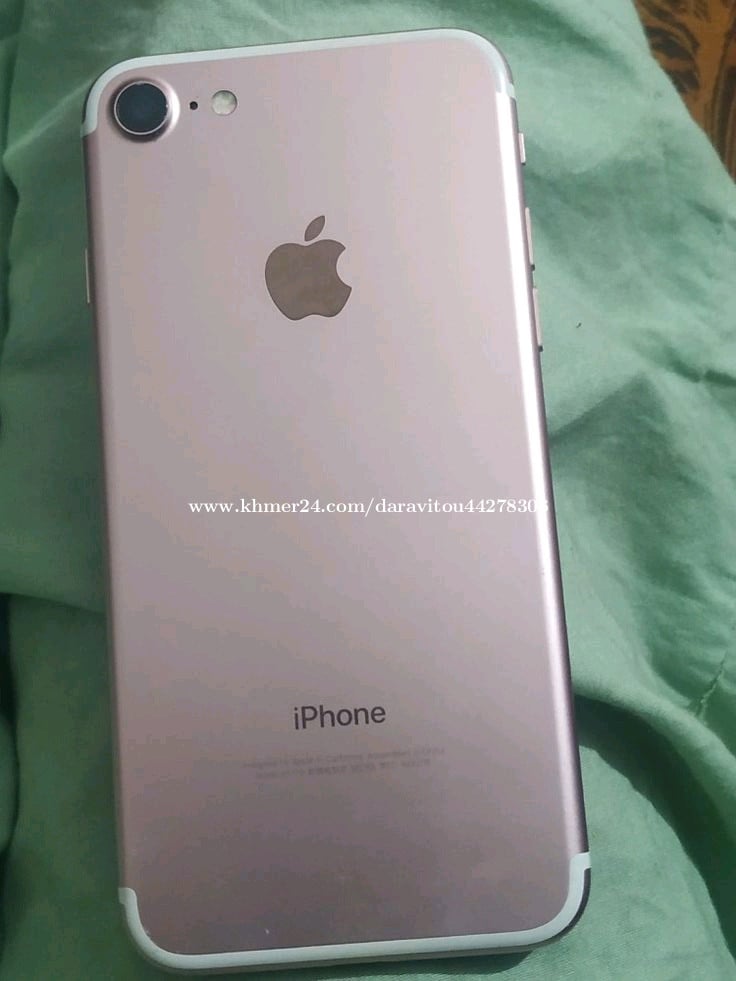 Iphone 7g 32g នៅស្អាត់85% ថ្មនៅ87%កាំមេរ៉ាច្បាសមុខក្រោយលក់30$ចងបានឆាតមកបងៗ