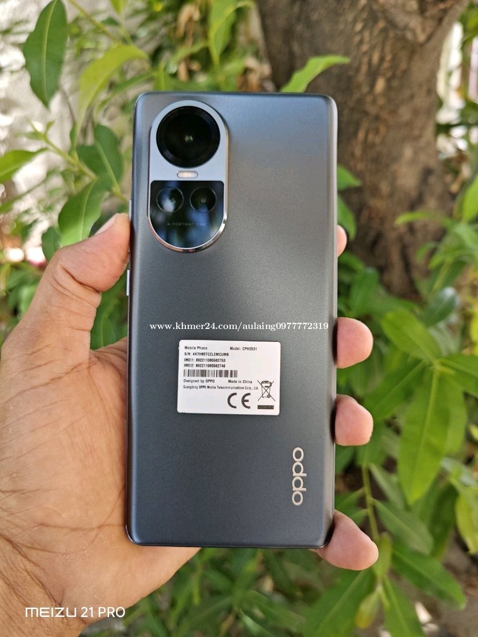 Oppo Reno10 8g/256g_Global(វៃដូរបាន)👉$195