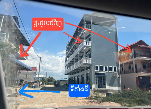 ដីពេញខ្នាត 5x20m ក្បែររោងចក្រ និងផ្ទះជួល