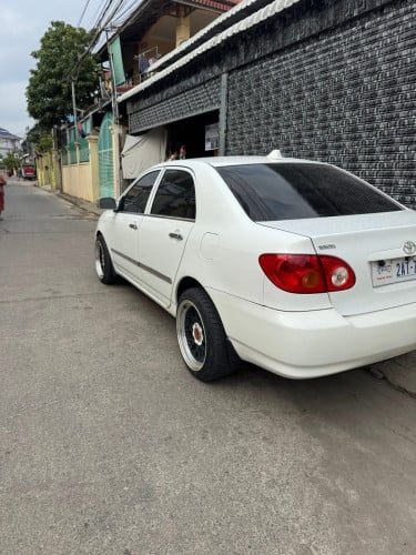 តោះក្ដៅៗ Corolla 2003 LE ពណ៍ស ក្នុងលឿង 2AT