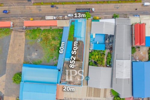 #FORSALE​ ដីពាណិជ្ជកម្មស្ថិតនៅជាប់ផ្លូវជាតិទំហំ 852 ម៉ែត្រការេ -​📍ដង្កោ,​ ភ្នំពេញ