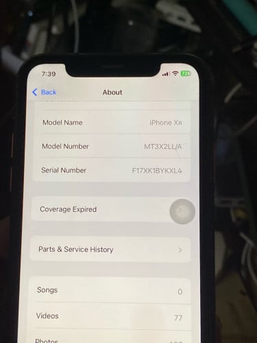 លក់កាំមេរ៉ាក្រោយ iPhone XR
