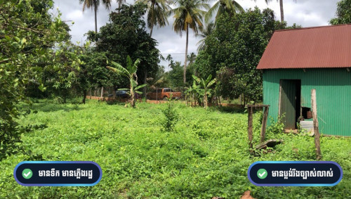 ដីធំ ដីលំនៅឋានលក់បន្ទាន់ នៅស្រុកចំការលើ ខេត្តកំពង់ចាម! Land for sale urgently, Chamkar Leu, 土地出售
