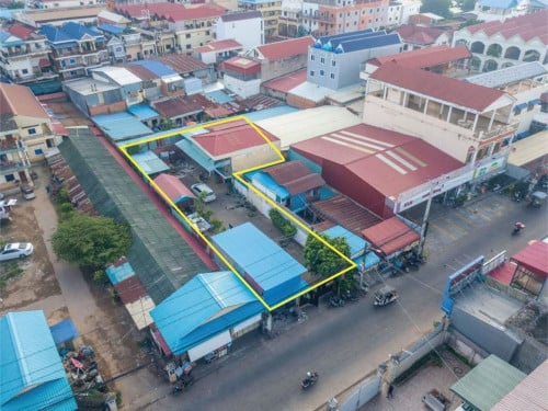 ដីសម្រាប់លក់ ទួលសង្កែ ឫស្សីកែវ ល្អសំរាប់សង់អគារបន្ទប់ជួល រឺ សង់អគារ Office