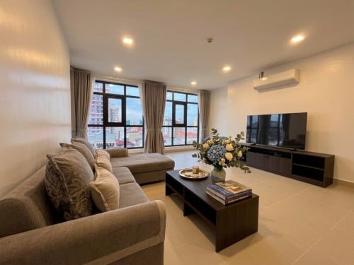 🍀Luxury 03-Bedrooms For Rent At Russian Market Phnom Penh