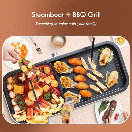 ๐ฒ๐ฅ 2-in-1 YuanYang Steamboat & BBQ Grill