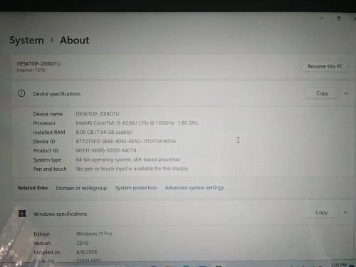 Dell Inspiron 7370 New 90%