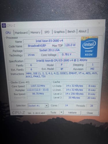 Desktop មួយតឹកធូរៗ RAM 64GB