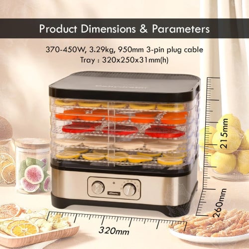 Food Dehydrator, Electric Food Dryer Machine for Home Commercial Multi Tier