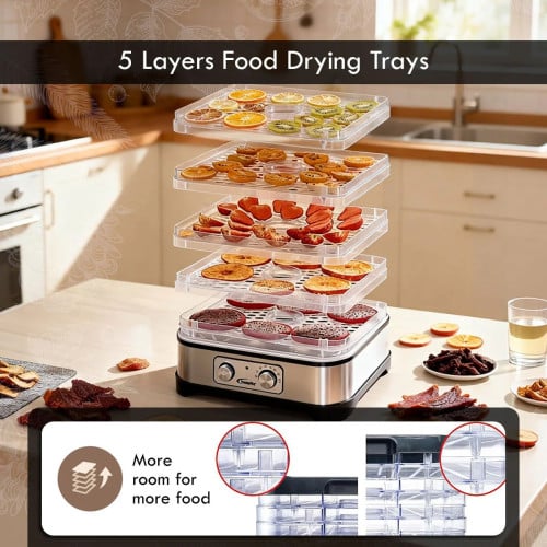 Food Dehydrator, Electric Food Dryer Machine for Home Commercial Multi Tier