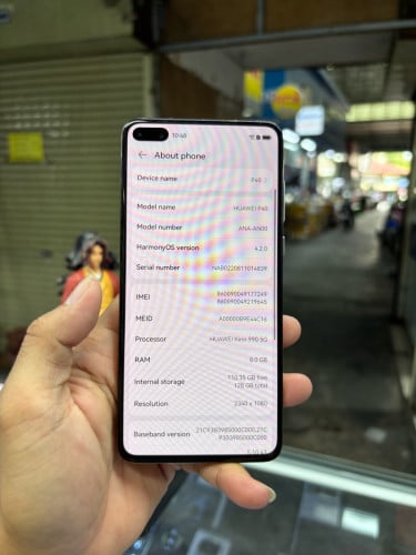 Huawei P40 128G Ram8G Sim2 ម៉ាសុីនសានុំស្រុីន