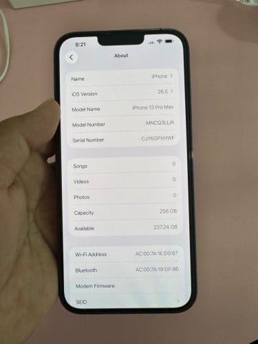 iphone 13 pro max 256gb, New 99%