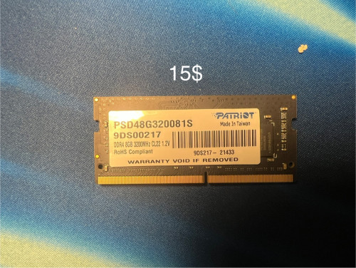 Secondhand Laptop Parts Bundle - RAM, SSDs, HDDs for Sale
