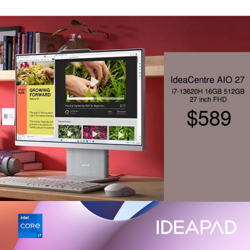 Lenovo IdeaCentre AIO 27 $589 (99%)