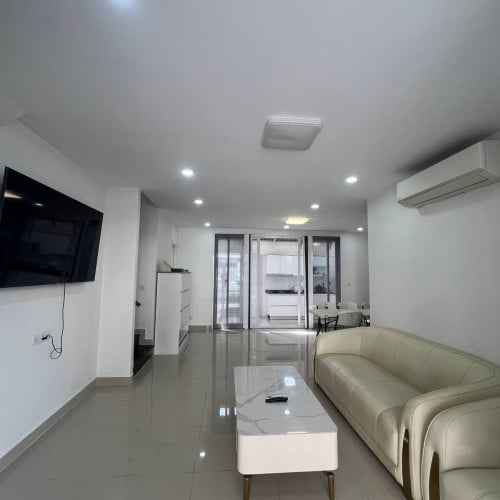 Link house for rent Borey Orkide Chroychangva 6A