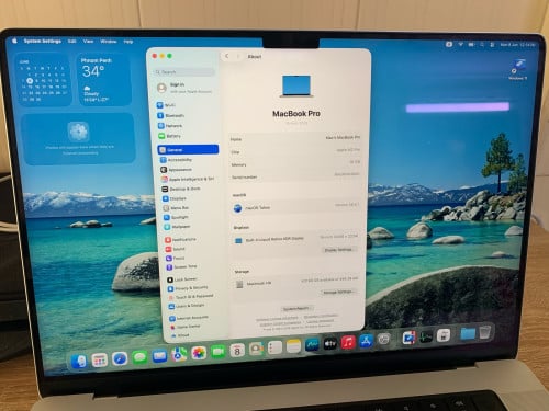M2 pro 16" RAM 16g SSD 512g