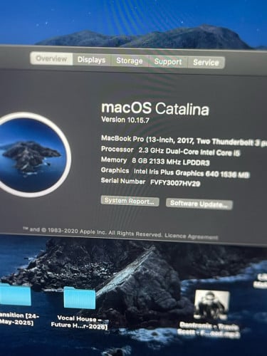 Macbook pro 2017 13” 220$