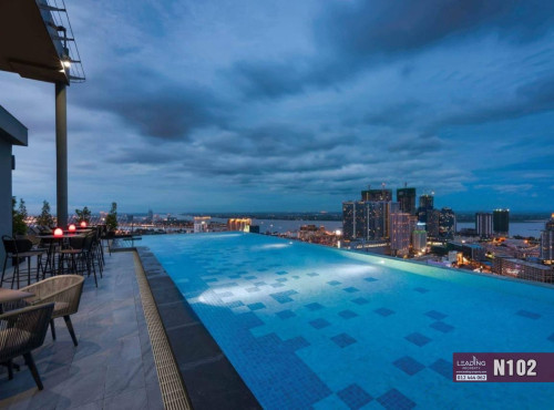 N102 | Penthouse 2 Bedrooms in front of Aoen Mall For Rent with Swimming Pool and