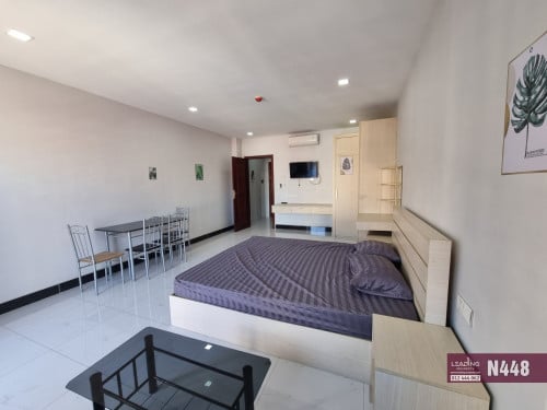 N448 | Nice Studio Apartment For Rent with Elevator in Toul Tom Pong Area