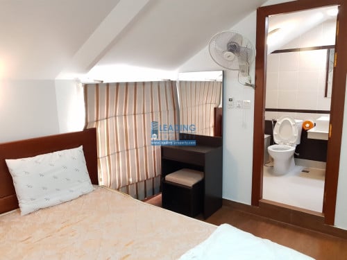 N591 | Top Floor Peaceful 1 Bedroom Serviced Apartment For Ren in Boeng Trabek