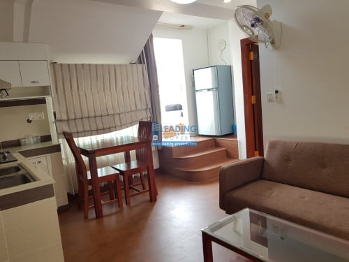 N591 | Top Floor Peaceful 1 Bedroom Serviced Apartment For Ren in Boeng Trabek