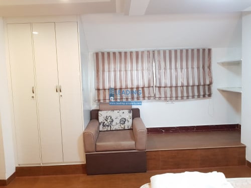 N591 | Top Floor Peaceful 1 Bedroom Serviced Apartment For Ren in Boeng Trabek